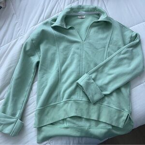 Pilcro Johnny Pullover Sweater in Light Green